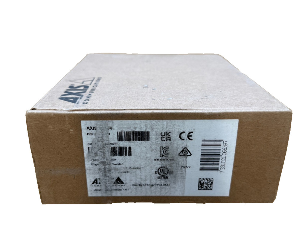 Axis M7104- 4 Channel Analog to IP Video Encoder PoE+ and H.265