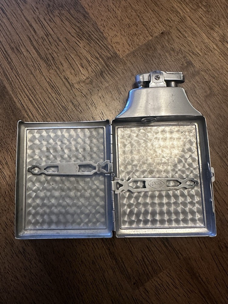 Vintage RONSON cigarette case lighter - Original packaging - Collectable unique