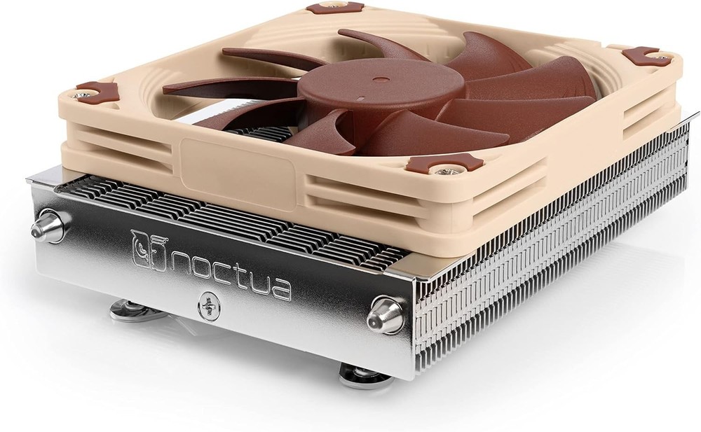 Low-Profile CPU Cooler for AMD AM4 Brown