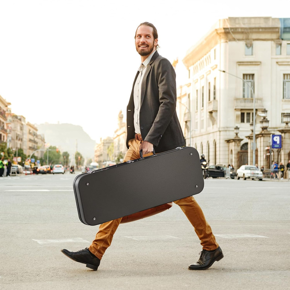 Electric Guitar Hard Case, 43.11 in Rectangular Guitar Hard Case, with Lock Latc