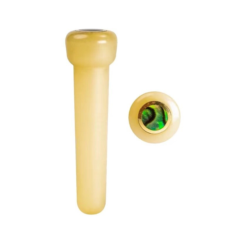 60x Guitar Pin Unbleached Bone Abalone shell Dot Luthier Bridge Nut Saddle H03