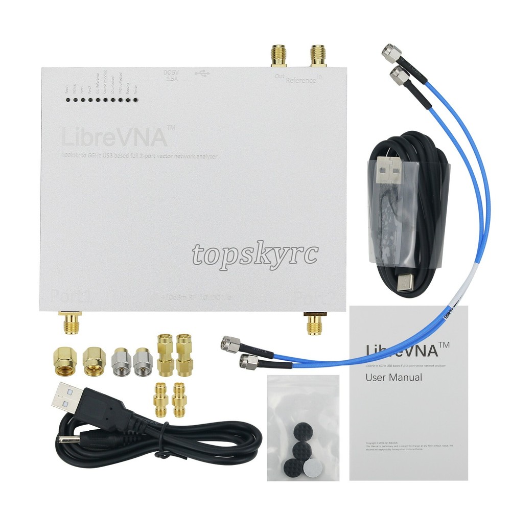 LibreVNA Antenna Analyzer 100KHz - 6GHz USB Based 2-Port Vector Network Analyzer