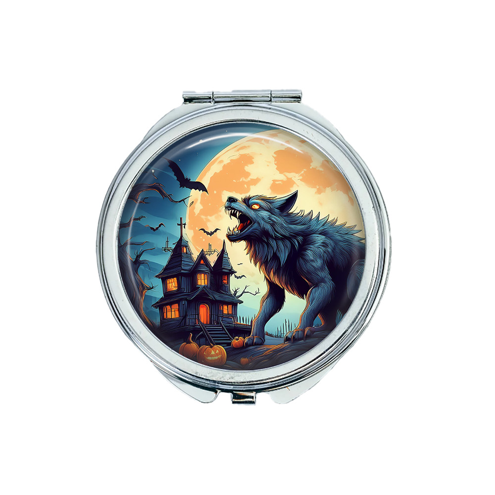 1 Halloween Design 8 Portable Makeup Compact Double Magnifying Mirror