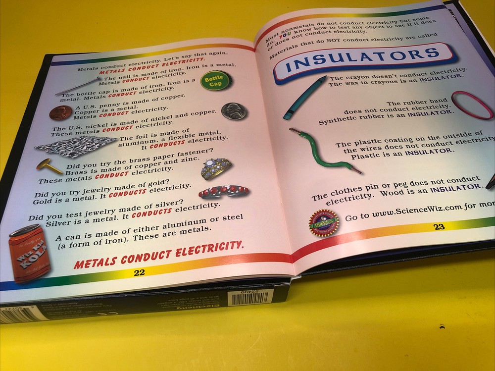 ScienceWiz Electricity 18 Projects Kids Educational Science Book & Activity Kit