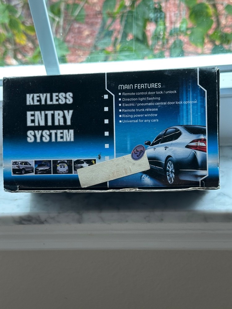 Keyless Entry System, With Remote, Open Box, Unused