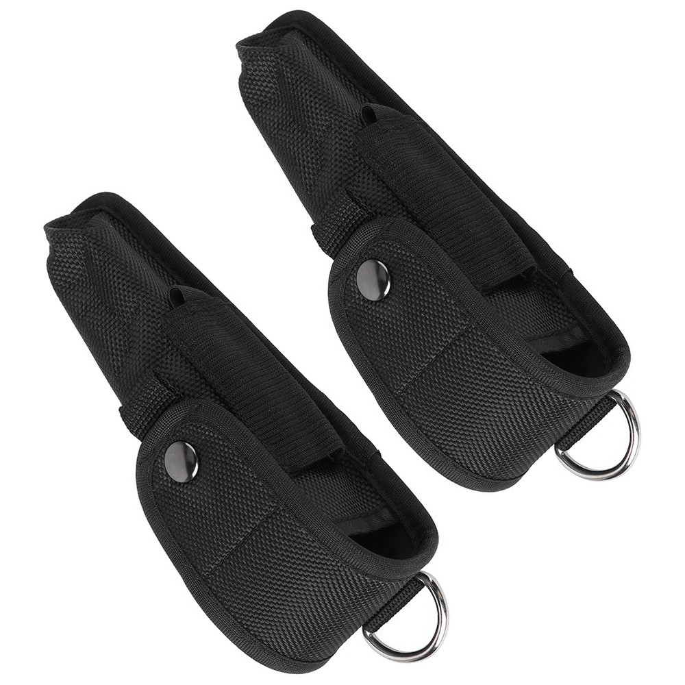 2Pcs Portable Flashlight Holsters Nylon Flashlight Pouch Multi-function Bag