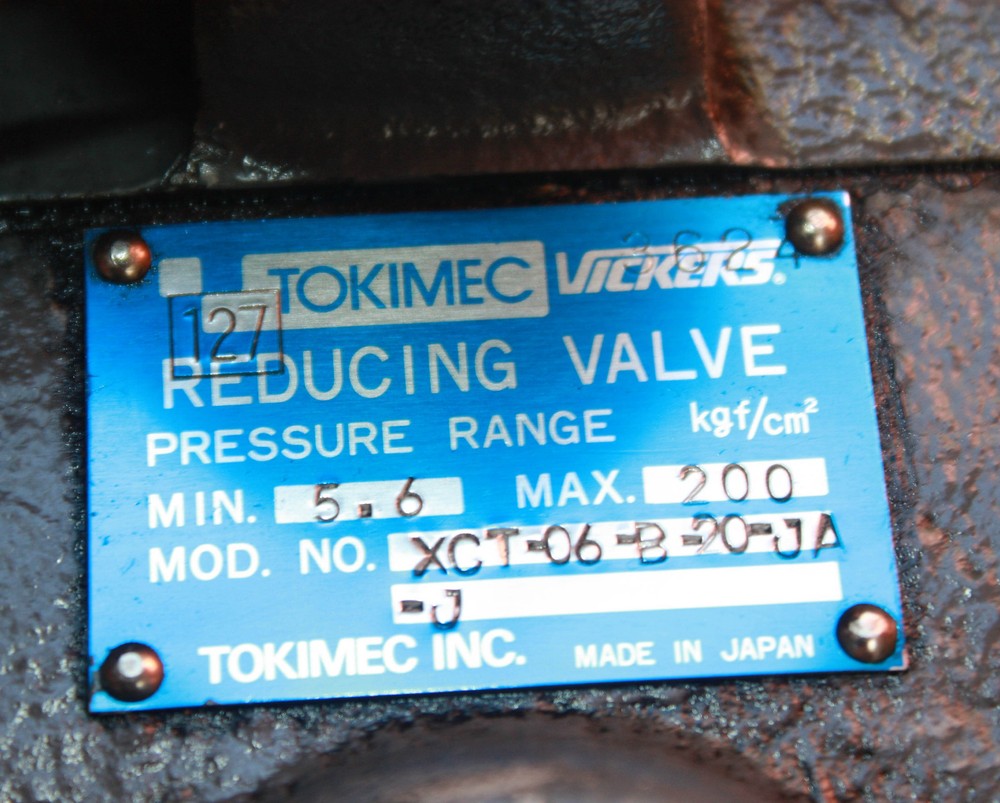 TOKIMEC VICKERS Pressure REDUCING VALVE 5.6-200 XCT-06-B-20-JA-J