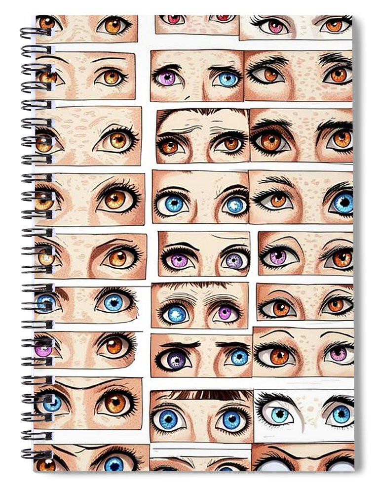 Someone Watching Spiral Notebook Blank Notebook Lined Journal 8 X 6 Notebook