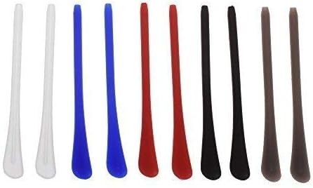 5 Pairs Silicone Eyeglass Temple Tips Thin Legs