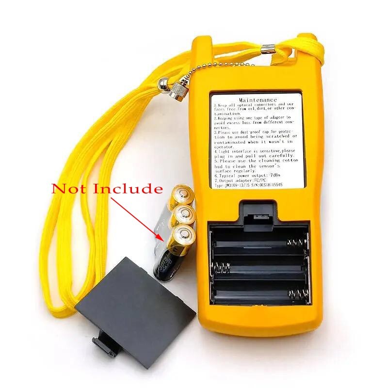 Handheld Fiber Optic Light Source Optical Laser Source Power Meter CW FC/PC FTTH