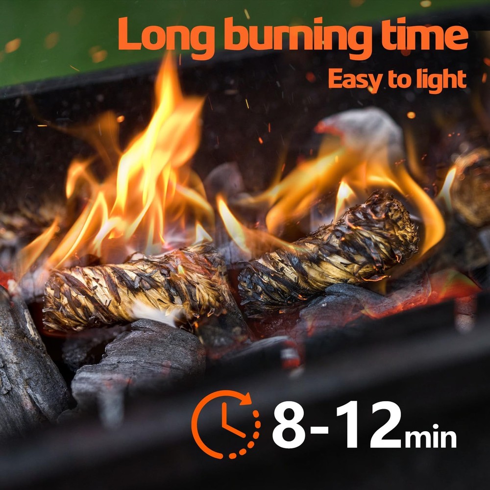 72PCS Fire Starters for Campfires Grill BBQ Camping Fireplace Fire Pit, Quick...