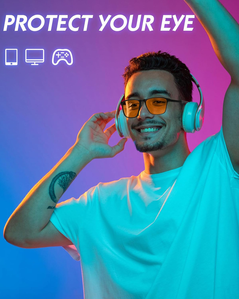 Blue Light Blocking Glasses Gaming- Filtering Computer Gaming Screen/Tv/Phone UV