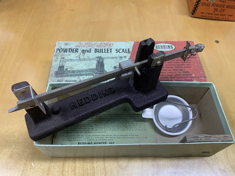 Vintage Reloading Tools (Redding & Lyman) - Case Trimmer, Powder Measurer