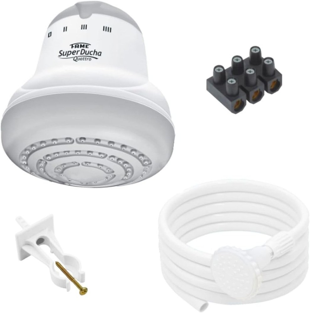 Electric Tankless Shower Water Heater 110V 4400W 4 Temp Levels Instant Hot