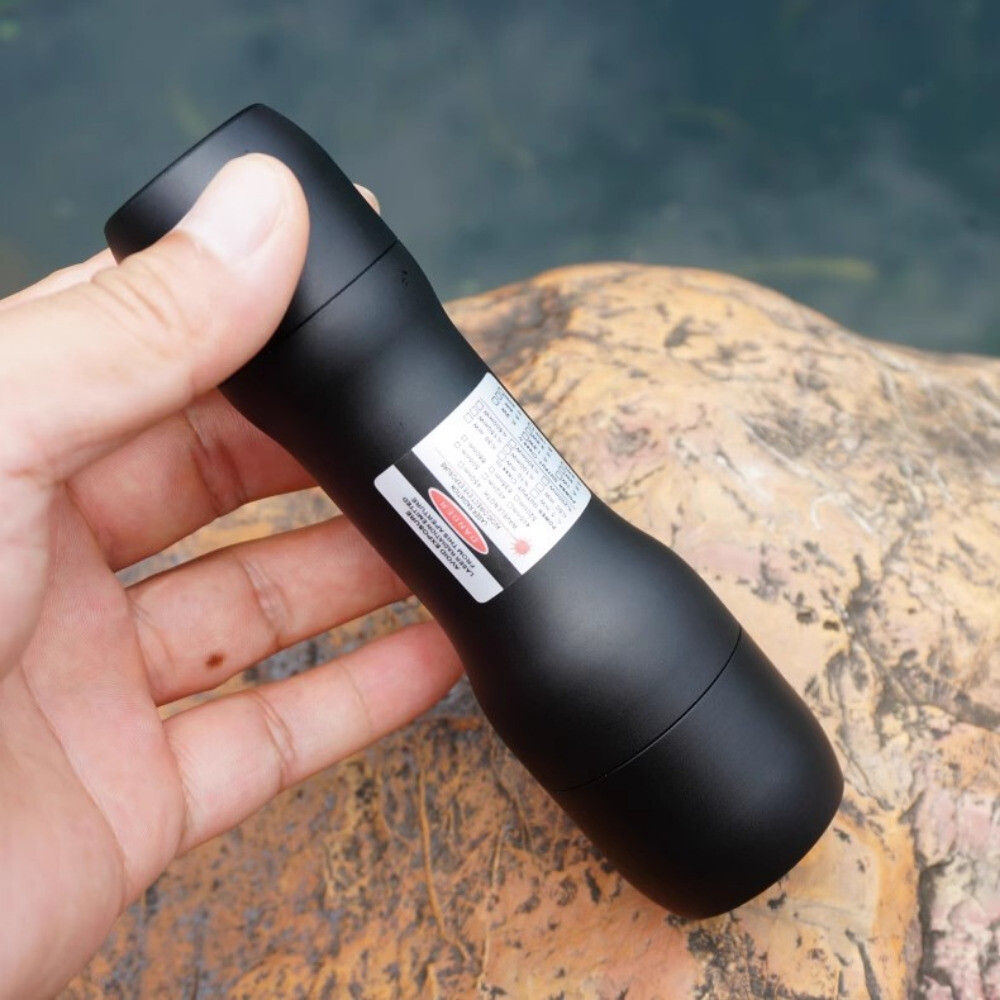 Waterproof Focusable 450nm Blue Laser Pointer Pen Visible Beam Light