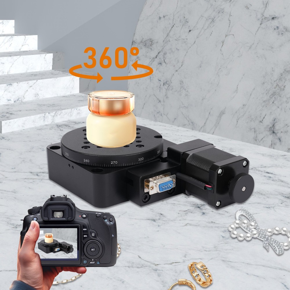 Motorized Rotation Stage Optical Rotary Table Electric Rotation Diameter 100mm