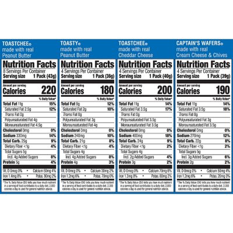 Lance Variety Pack Sandwich Crackers – 40 Pack