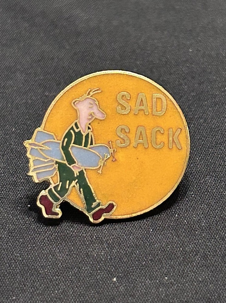 WWII Bomber Sad Sack Plane Nose Pin
