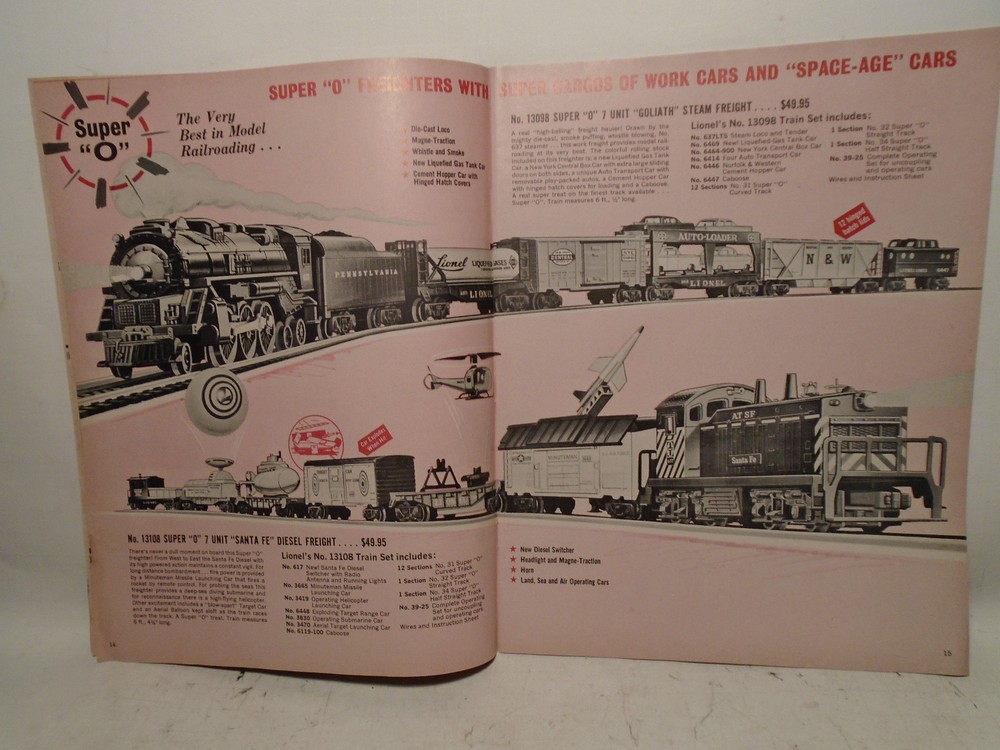 ORIGINAL LIONEL 1963 56 PAGE TRAIN CATALOG