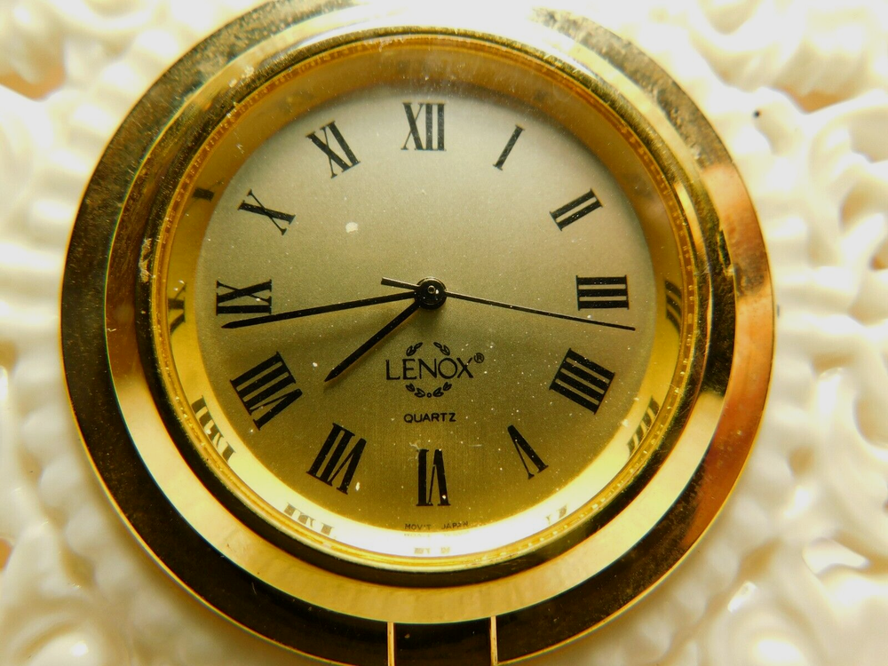 Lenox~Mini Porcelain Square Clock 3 1/4" x 3 1/4"