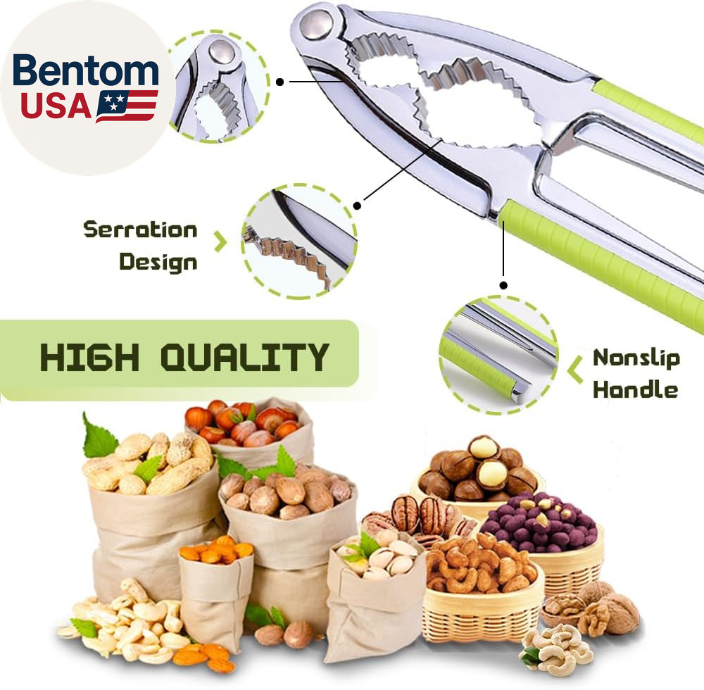 Nut Cracker, Nutcracker, Seafood Tools, Walnut Cracker for All Nuts, Heavy Duty