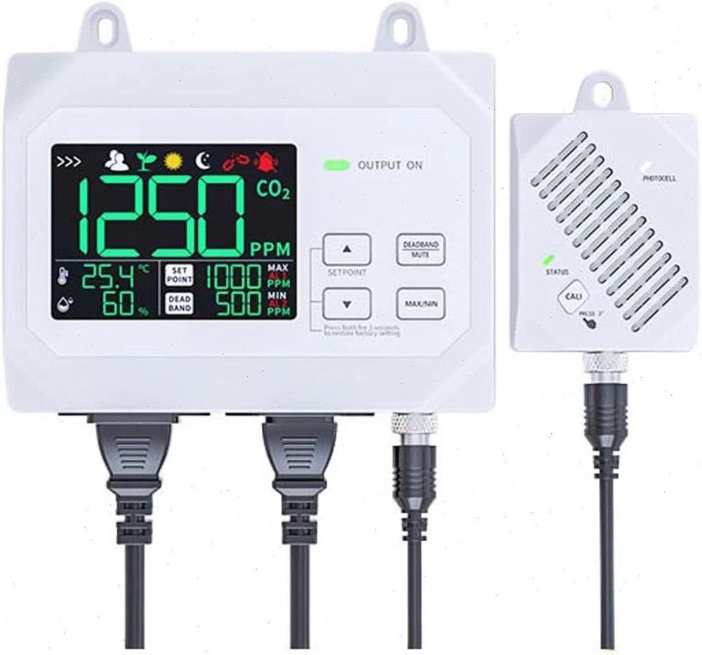Fixed CO2 Controller with Range 0-9999ppm Resolution 1ppm Accuracy 50ppm