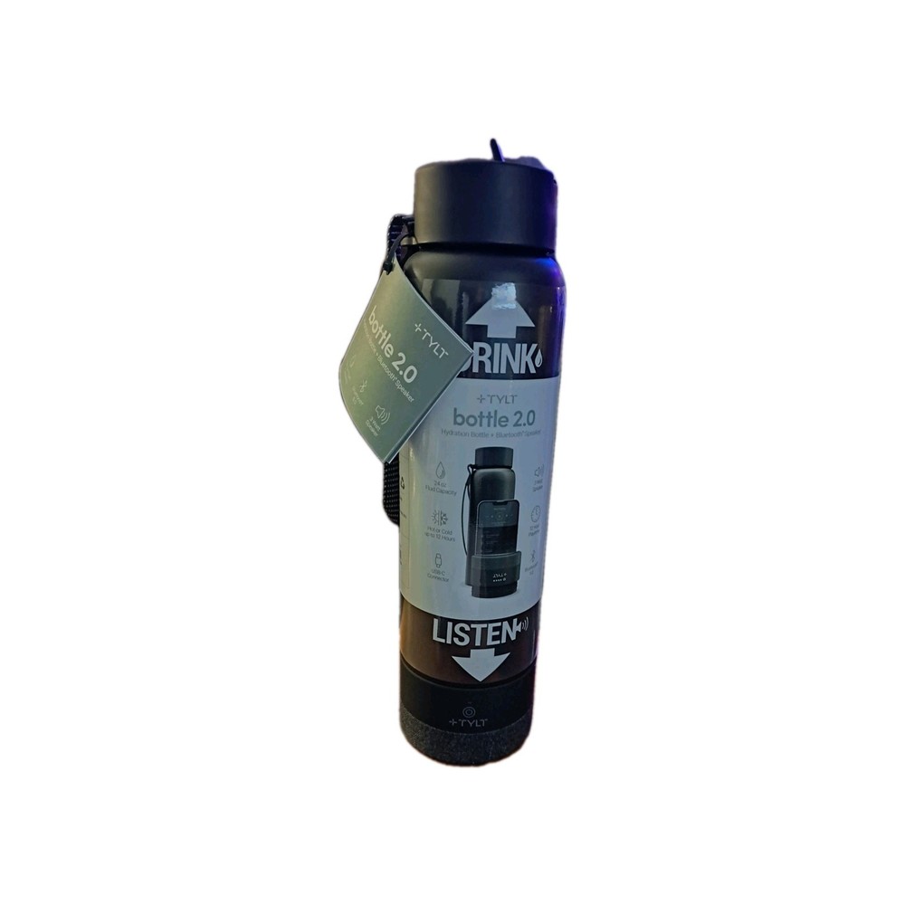 Tylt Hot/ Cold Drink Bottle With Bluetooth Speaker