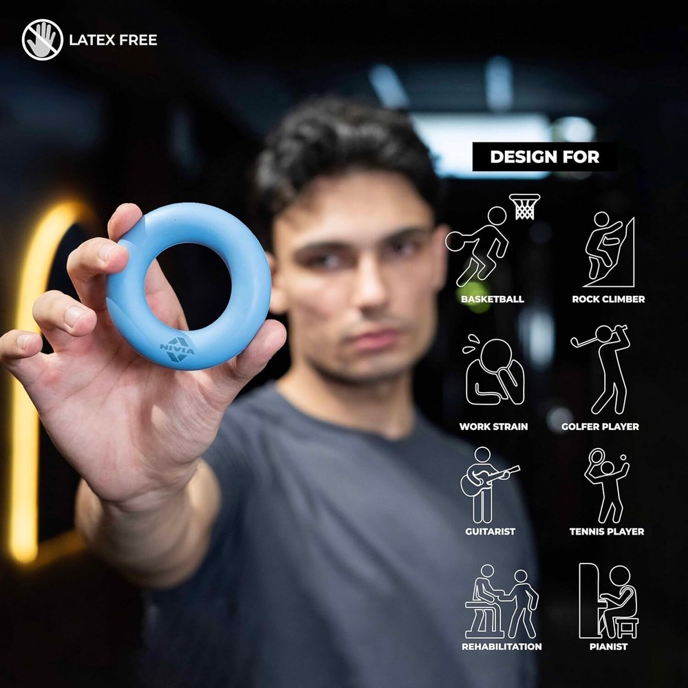 NIVIA PowerGrip Resistance Ring – Grip Strength