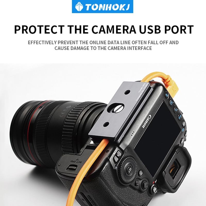 Camera Tether Cable Clamp Block Curve Tether with Arca Quick Release Plate Pr...