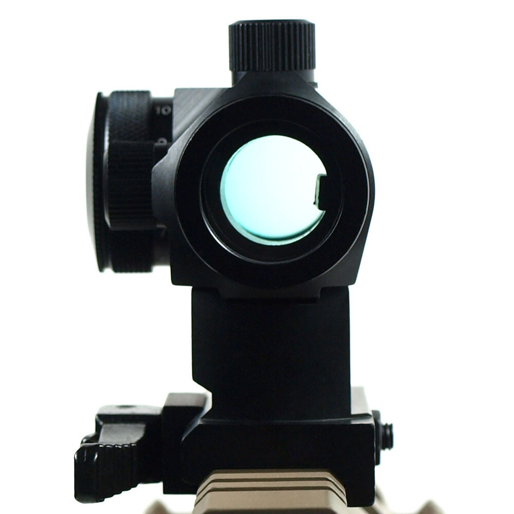 Quick Release Tactical Reflex Red Green Dot Sight Scope with Dual Rail Mounts
