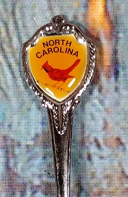 North Carolina Red Bird Souvenir Spoon