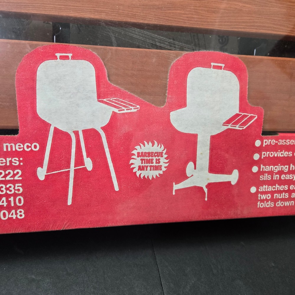 New Vintage BBQ Grill Side Work Table Meco BBQ