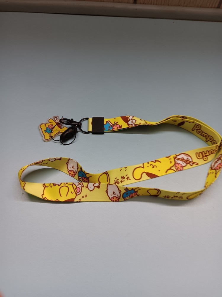 Hello Kitty Pompompurin Yellow Lanyard (NEW)