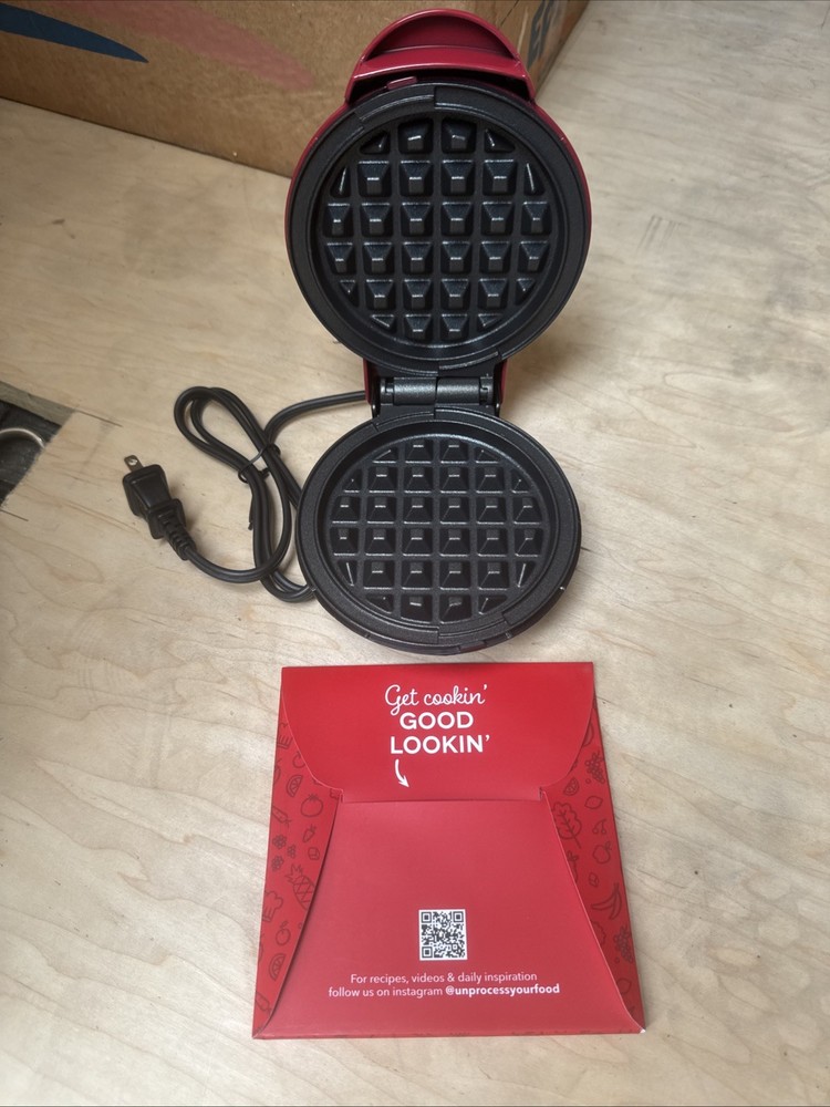 Waffle Maker Electric Round Griddle for Individual Waffles, Pancakes, Eggs
