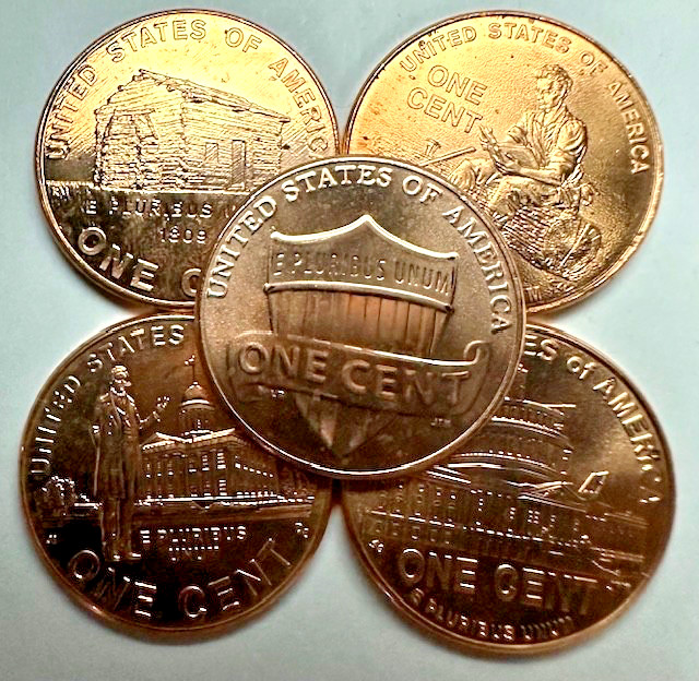 2009 Lincoln Bicentennial Penny Cent Set + 2025 Cent