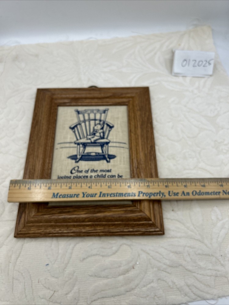 Vtg Decor Sampler Framed 8x10 Loving Grandma