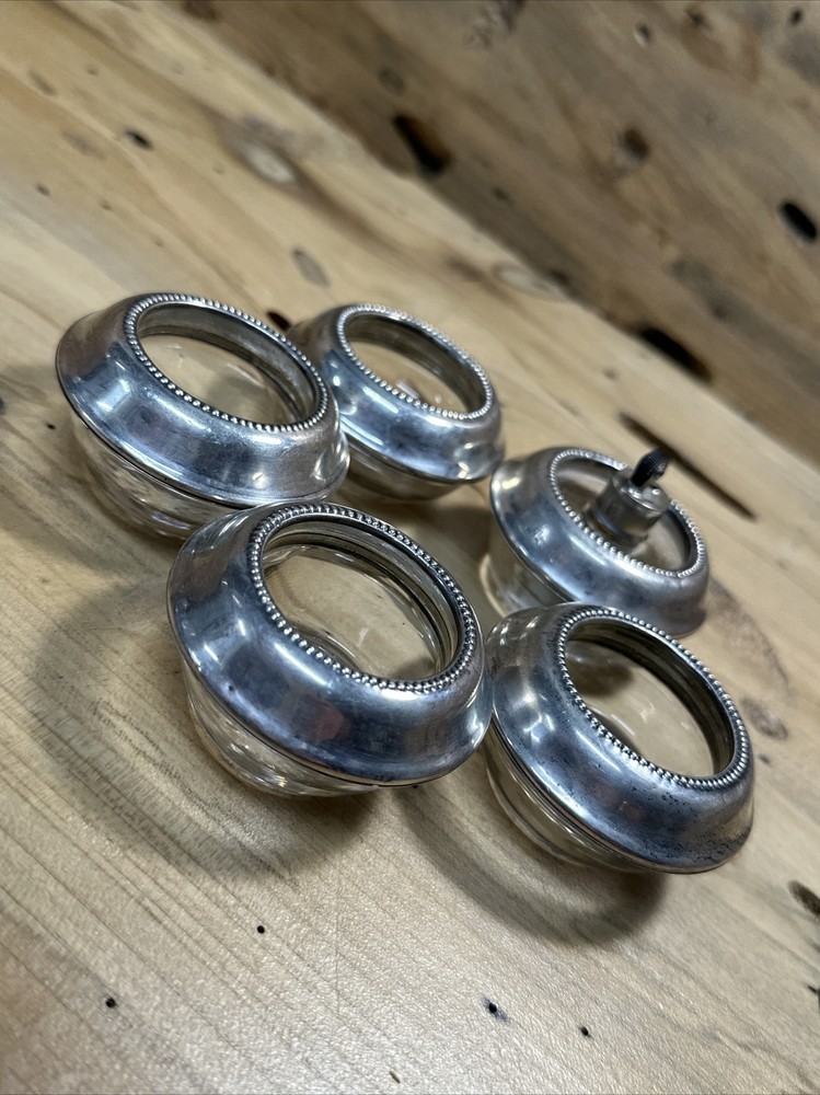 Vintage Frank M Whiting Sterling Tea Light Candle Holder & Table Lighter R205