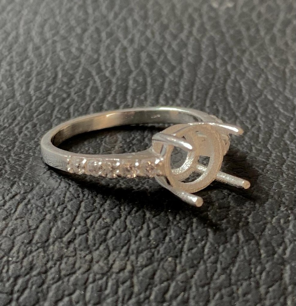 Sterling Silver Ring Blanks, 7x9mm 925 Silver Ring Setting Bulk Order Ring Sale
