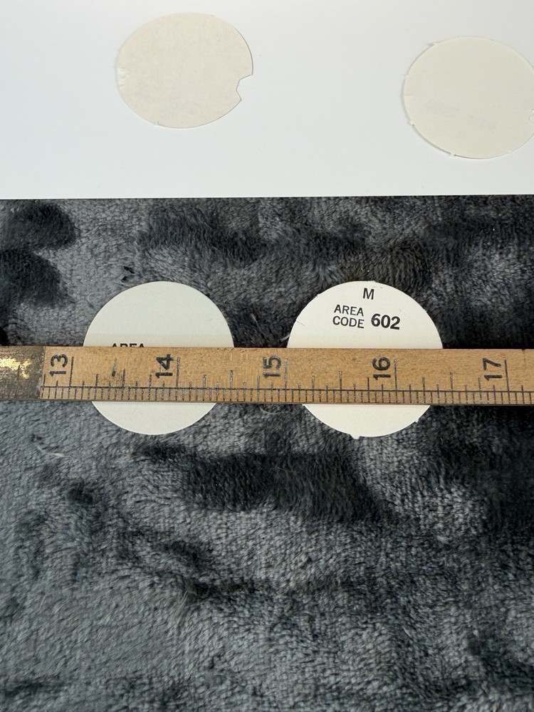 Vintage NOS 1960's authentic DIAL CARD X1 (specify: 515, 602, 614, Area Code)