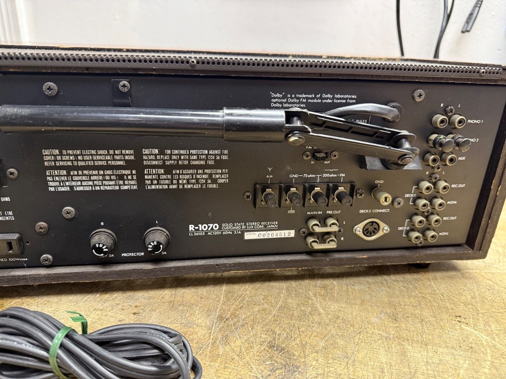 LUXMAN R-1070 STEREO RECEIVER