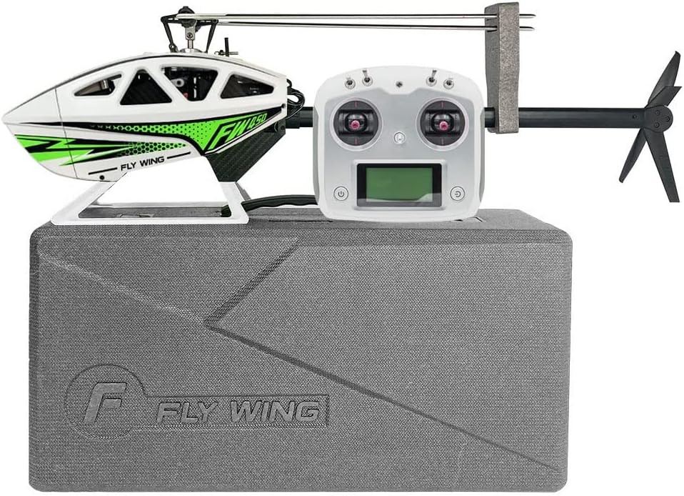 FlyWing FW450L V3 GPS/3D RC Helicopter White- RTF