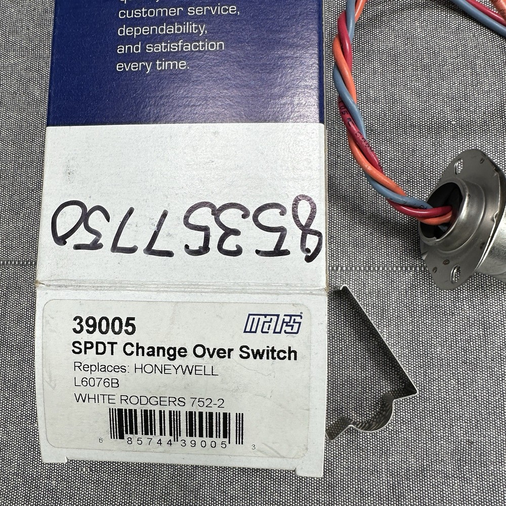 Mars 39005 SPDT Change Over Switch Honeywell Replacement