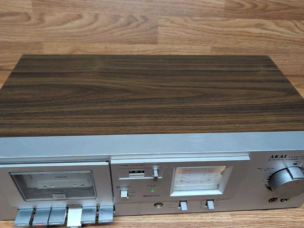 AKAI Stereo Cassette Deck CS-MO1A Working Condition READ