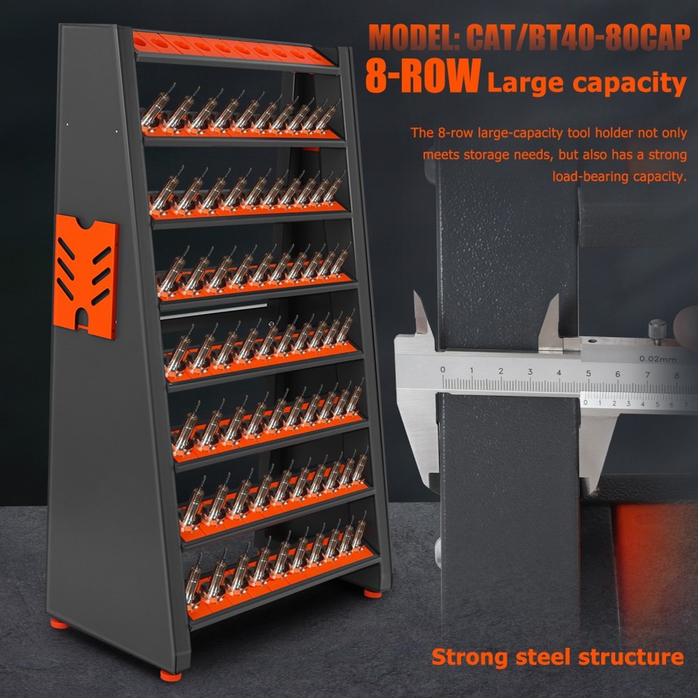 Tool trolley CAT40-BT40 multi-function tool management rack milling cutter chuck