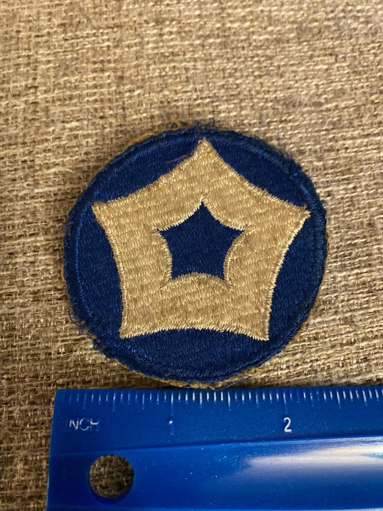 WWII US Army Patch 5th Service Command Blue And White INV11966