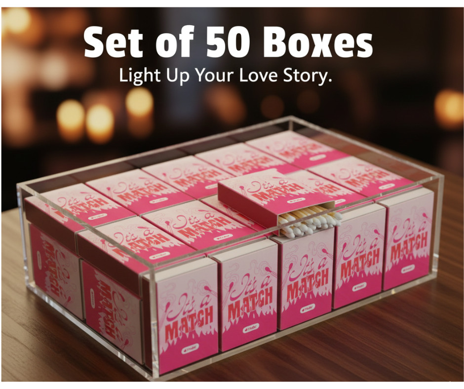 50 Boxes Large Matches Strike On Box Bulk Kitchen Camping Fire Candle