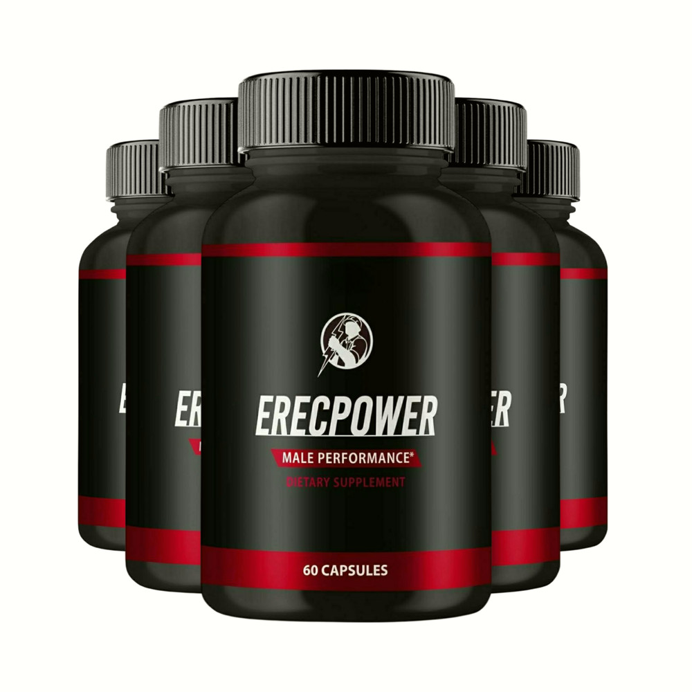 5-Pack ErecPower For Men Extra Strength Mens Supplement Erec Power- 300 Capsules