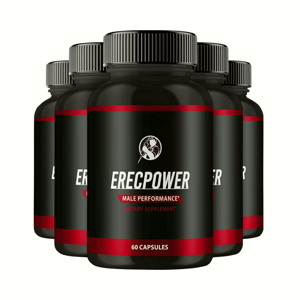 5-Pack ErecPower For Men Extra Strength Mens Supplement Erec Power- 300 Capsules