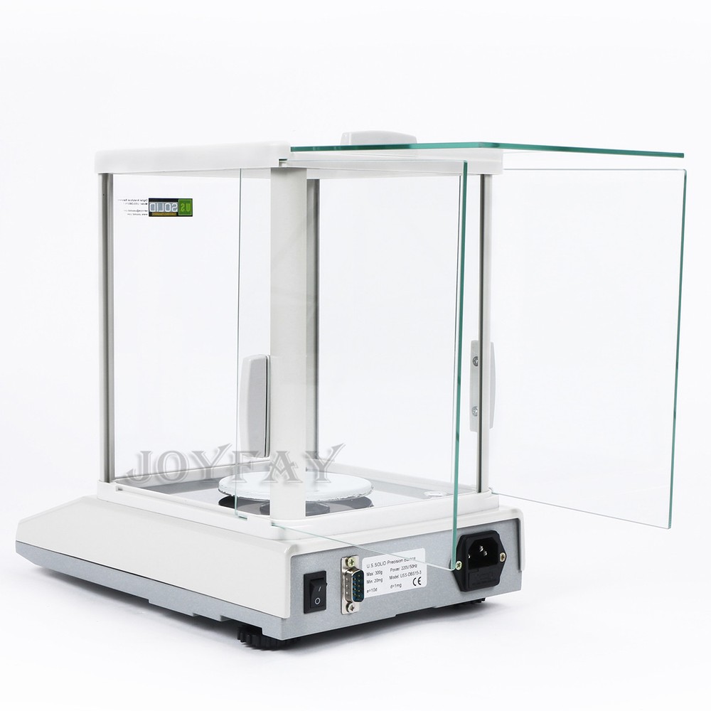 U.S. Solid Analytical Balance 500 x 0.001 g 1mg Lab Digital Precision Scale