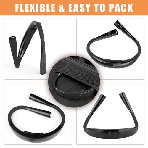 LED Neck Reading Light, with 3 Colors, Stepless Dimming Brightness, Night Bed